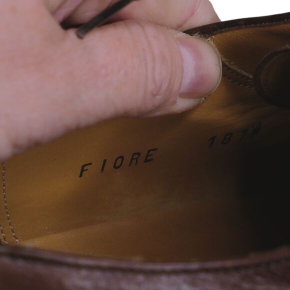 Mezlan Fiore Men's 9.5W Black Leather Split Toe Derby Dress Shoes Made in Spain - Picture 8 of 16